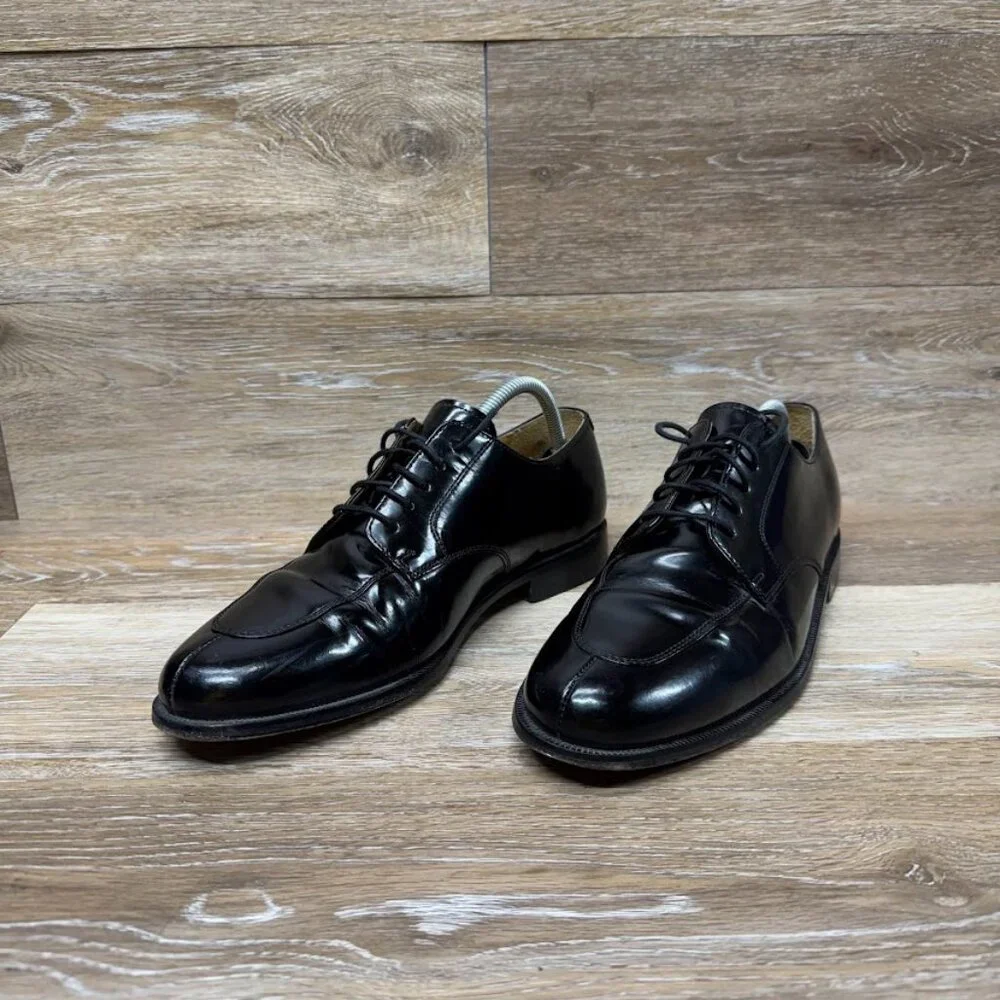 Cole Haan Calhoun Black Leather Dress Oxfords Men's Size 10